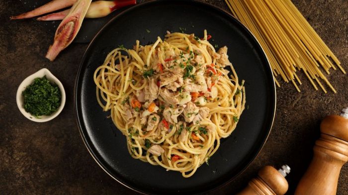 Spaghetti Aglio Olio Gurih Simpel Praktis - Resep | ResepKoki Spaghetti Aglio Olio Rendah Minyak