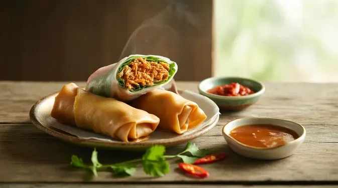 Resep Lumpia Ayam Rendang Renyah dan Gurih dengan Rempah yang Lezat