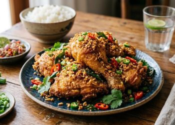 Resep Ayam Garlic dan Garam yang Gurih dan Renyah