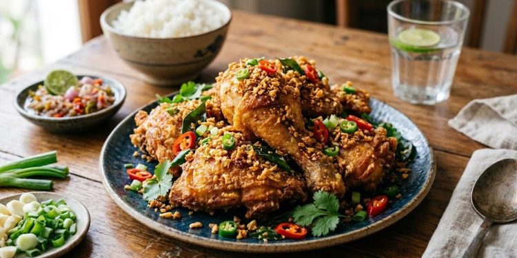 Resep Ayam Garlic dan Garam yang Gurih dan Renyah