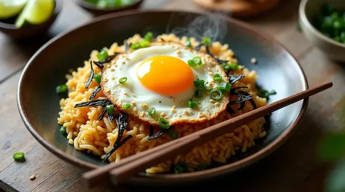Resep Nasi Goreng Nori yang Gurih Umami dan Praktis Tanpa Lembek