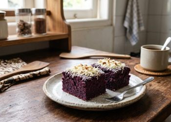 Resep Brownies Ubi Ungu Kukus Lembut Moist dan Anti Gagal untuk Camilan Keluarga