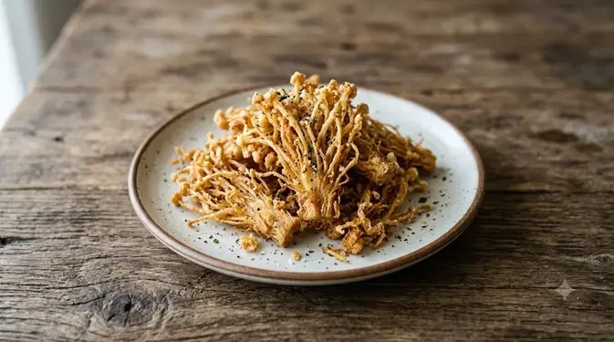 Resep Jamur Enoki Crispy Non MSG Kriuk yang Tahan Lama
