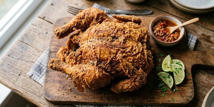 Goreng Ayam Utuh agar Matang Merata dan Juicy Tanpa Gosong