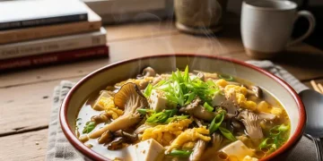 Resep Sup Gurih Jamur Tiram Tahu dan Telur yang Praktis