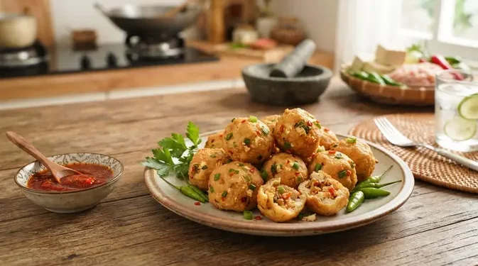 Resep Bola-Bola Tahu Isi Ayam Pedas yang Enak untuk Camilan Keluarga