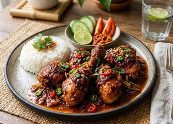 Resep Ayam Goreng Rujak, Lezat Pedas dan Penuh Rempah