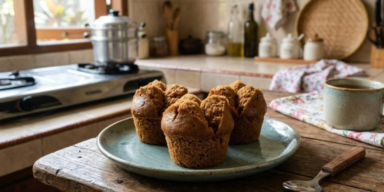 Resep Bolu Kukus Gula Merah 2 Telur dengan Takaran Sendok Lembut dan Tidak Bantat