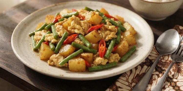 Resep Tumis Kentang Telur dan Kacang Panjang, Menu Sederhana Gurih dan Mengenyangkan