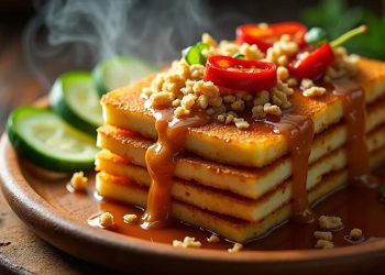 Resep Tahu Susun Telur Bumbu Kacang Enak dan Gurih