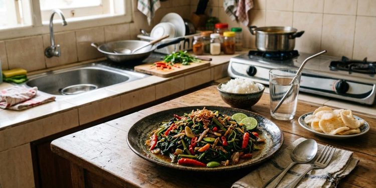 Bumbu Tumis Daun Singkong Pedas dan Gurih untuk Lauk Nasi Hangat